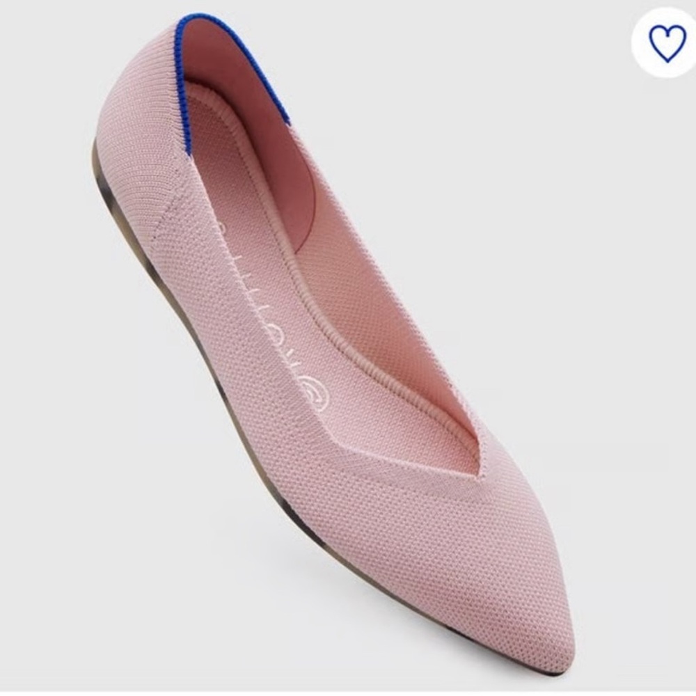 Rothys The Point in blush pink pointed toe flats